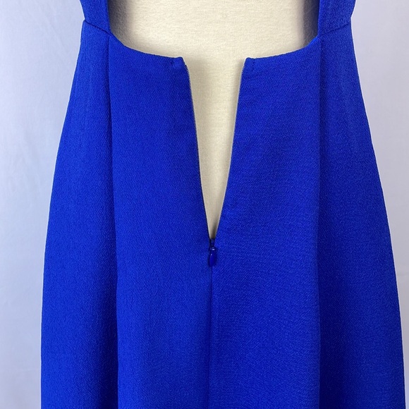 Lulu's Blue Fit and Flare Sleeveless Dress with Open Back - Size Medium - Picture 9 of 17